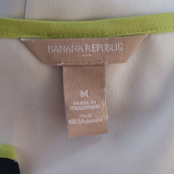 Banana Republic Factory Cream Sleeveless Blouse Size M - Picture 4 of 5